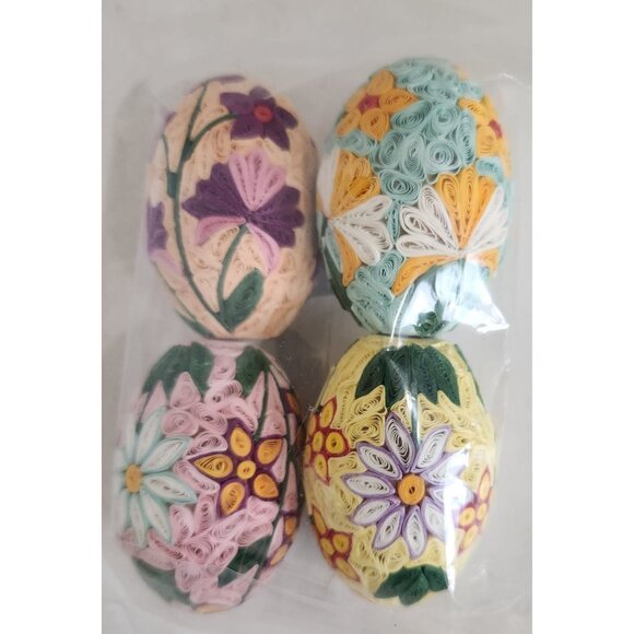 Set of new pastel quilled eggs. Perfect for Easter - Picture 1 of 2